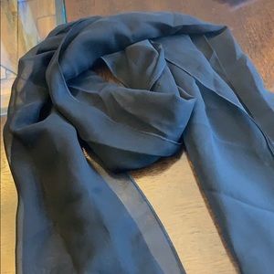 Transparent Black Shawl